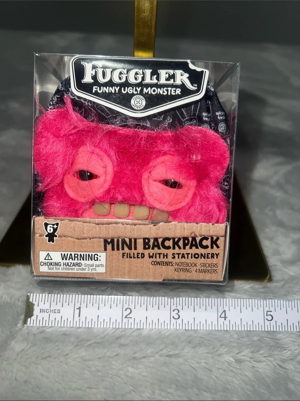 Fuggler Funny Ugly Monster Mini Backpack With Stationery- New